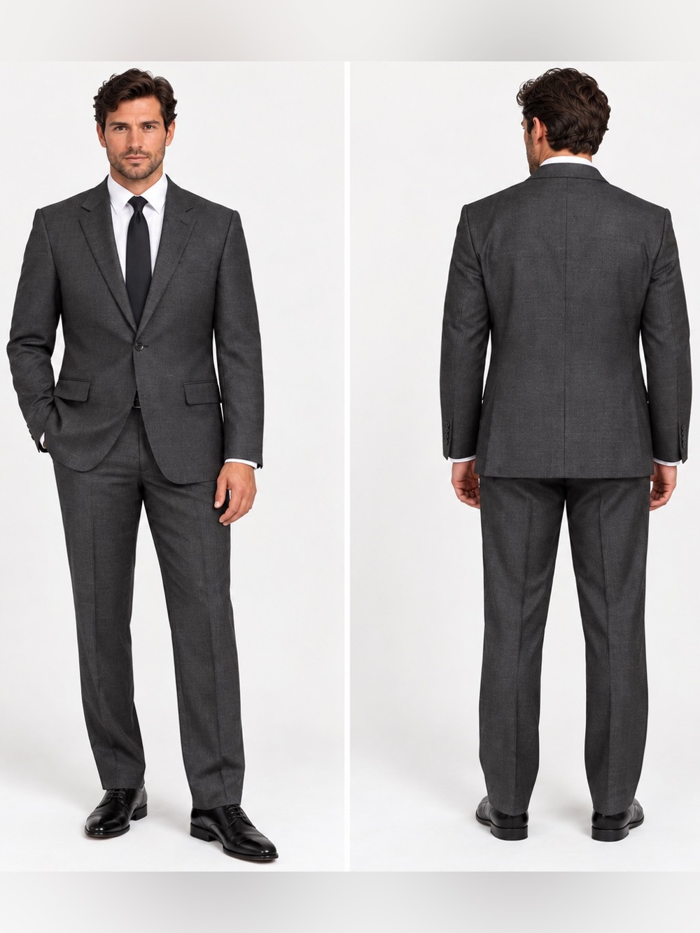 Europa Collection Men 2 Piece Wool Suit Blazer US 42 Pants 33W X 32L Classic USA